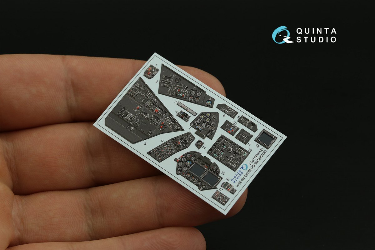 Quinta Studio QD48295 Mi-35M 3D-Printed &amp;amp; coloured Interior on decal paper (Zvezda) 1/48 – zdjęcie 8