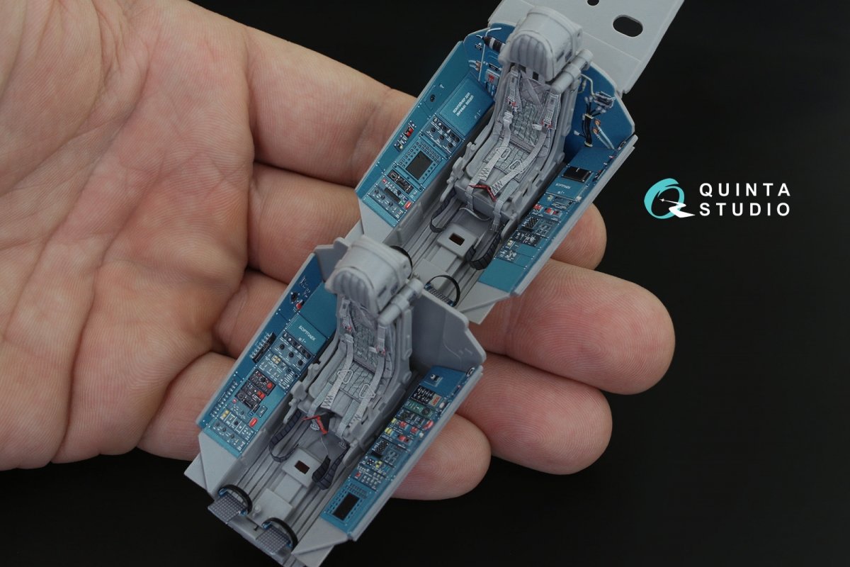 Quinta Studio QD32095 Su-30SM 3D-Printed &amp;amp; coloured Interior on decal paper (conversion for Trumpeter Su-30MKK ) 1/32 – zdjęcie 5