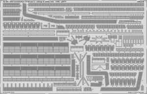 Eduard 53283 USS Constellation CV-64 part 3 - railings &amp;amp; safety nets TRUMPETER 1/350