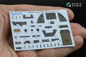 Quinta Studio QD32097 Tempest Mk.V 3D-Printed &amp;amp; coloured Interior on decal paper (Special Hobby/Revell) 1/32 – zdjęcie 7
