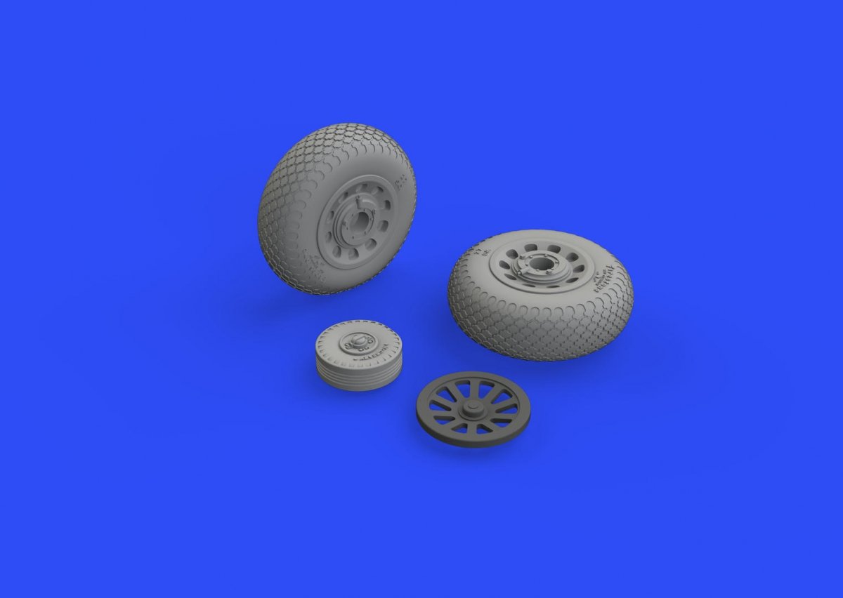 Eduard 648504 P-51D wheels cross tread 1/48 EDUARD – zdjęcie 2