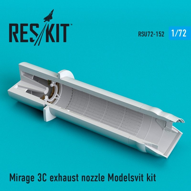 RESKIT RSU72-0152 Buse d'échappement Mirage 3C Modelsvit 1/72