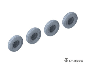 ET Model P35-106 WWII German Sd.Kfz.234 Large Diameter Weighted Wheels Type.6 1/35 – image 3