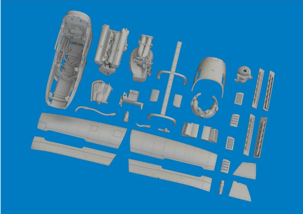 Eduard 672389 P-51D engine PRINT (EDUARD) 1/72 – zdjęcie 2