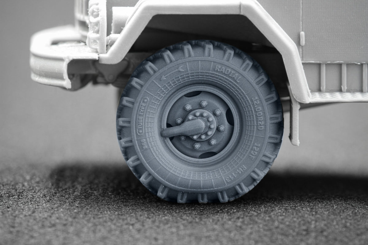 ScaleX WM 72001S ZIL 131 Sagged wheel set (for ICM) 1/72