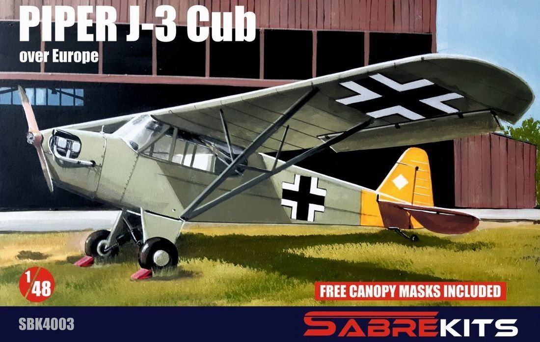 SabreKits SBK4003 Piper J-3 Cub au-dessus de l'Europe 1/48