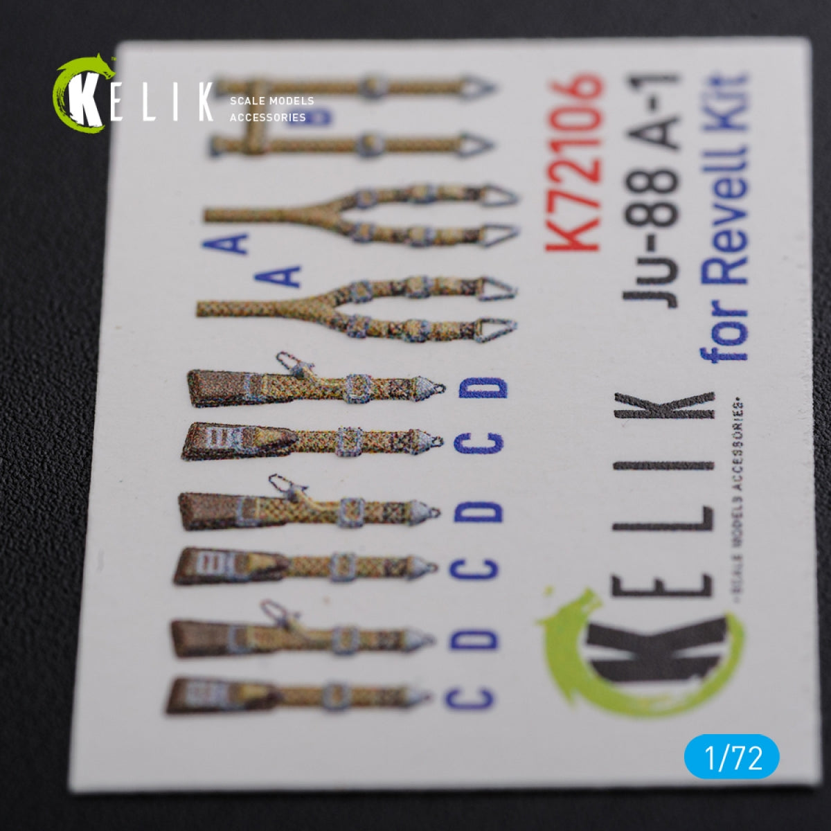 KELIK K72106 Ju-88 A-1 interior 3D decals for Revell kit 1/72 – Bild 10