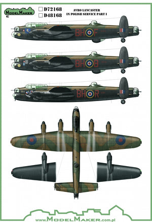 ModelMaker Decals MD48168 Avro Lancaster in Polish service part I 1/48 – image 2