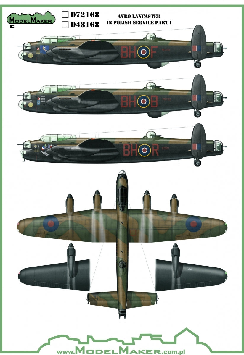 ModelMaker Decals MD48168 Avro Lancaster in Polish service part I 1/48 – image 2