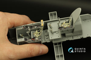 Quinta Studio QD32160 Do 335A-10 3D-Printed &amp;amp; coloured Interior on decal paper (HK models) 1/32 – immagine 17