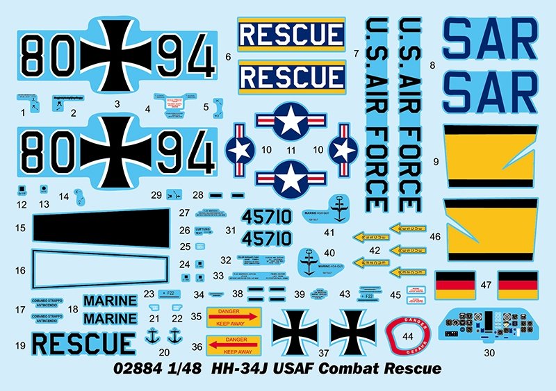 Trumpeter 02884 HH-34J USAF Combat Rescue 1/48 – zdjęcie 12
