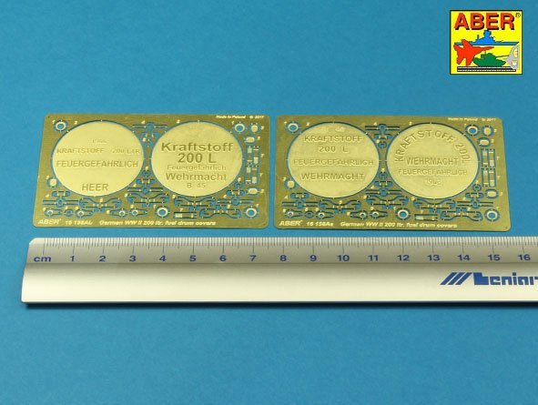 Aber 16158A German WW II 20L Jerry Can closings &amp; 200L fuel drum covers (choice A) (1/16)