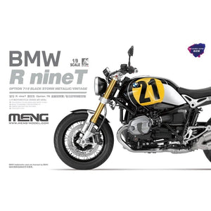 Meng Model MT-003u BMW R nineT Option 719 Black Storm Metallic Vintage Pre-colored Edition 1/9
