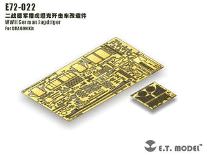 E.T. Model E72-022 WWII German Jagdtiger For DRAGON Kit 1/72 – zdjęcie 8