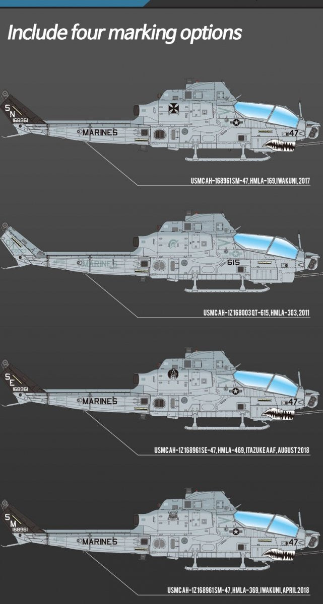 Academy 12127 USMC AH-1Z &amp;quot;Shark Mouth&amp;quot; 1/35 – zdjęcie 3