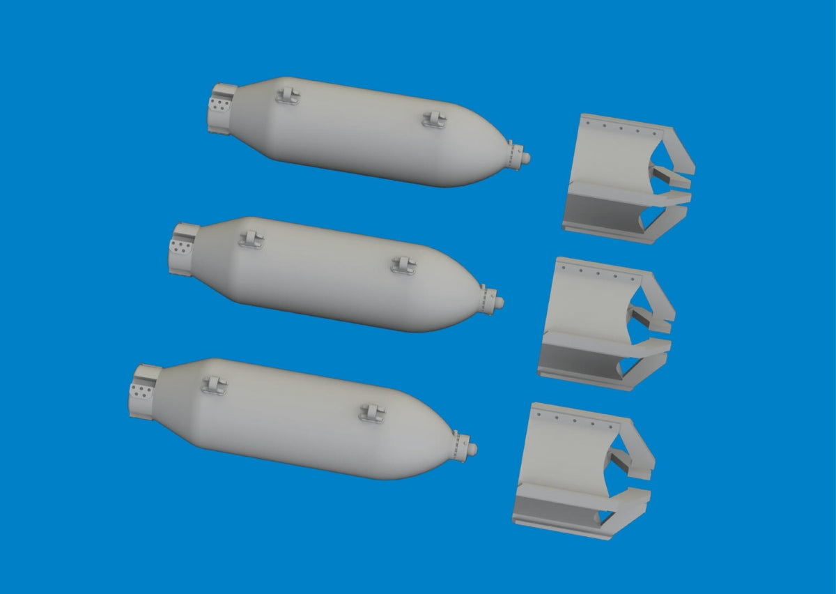 Eduard 6481083 P-40 100lb M30 US bombs PRINT EDUARD 1/48 – zdjęcie 5