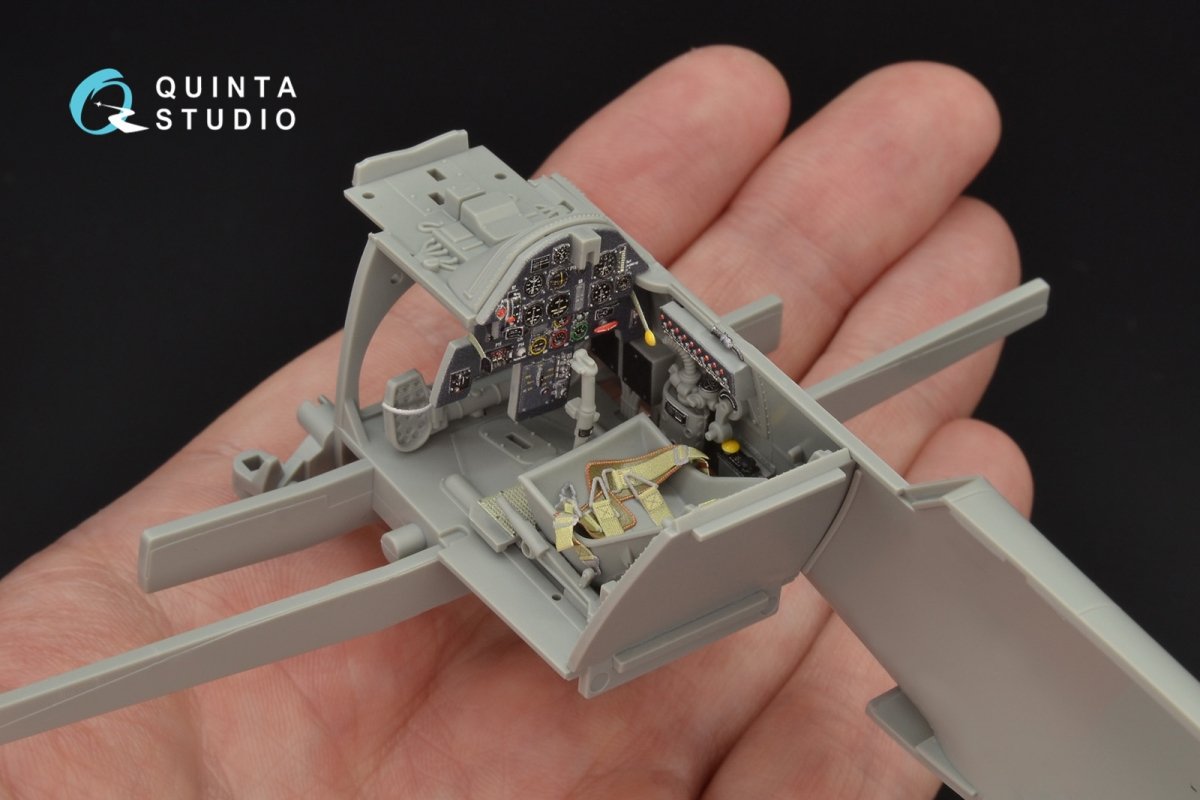 Quinta Studio QD32053 Bf 109E-4 3D-Printed &amp;amp; colored Interior on decal paper (for Cyber-hobby/Dragon kit) 1/32 – image 5