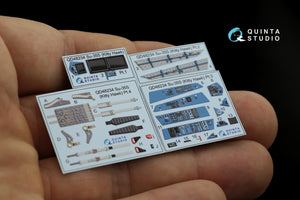 Quinta Studio QD48234 Su-35S 3D-Printed &amp;amp; colored Interior on decal paper (KittyHawk) 1/48 – image 8
