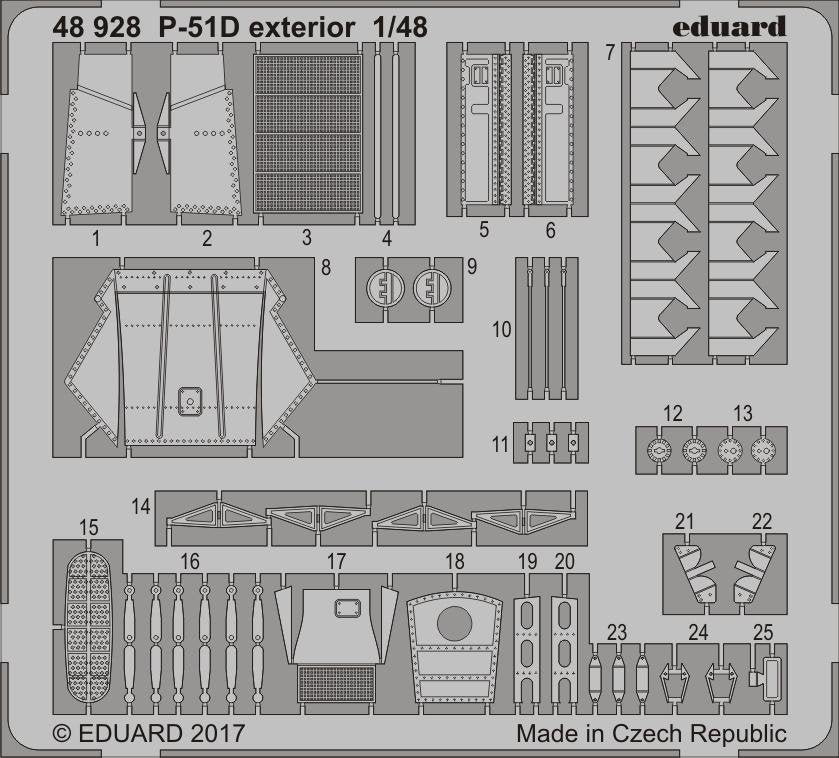 Eduard 48928 P-51D exterior MENG 1/48
