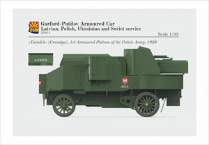 Copper State Models 35015 Garford-Putilov Armoured Car, Latvian, Polish, Ukrainian, Soviet Service 1/35 – zdjęcie 6