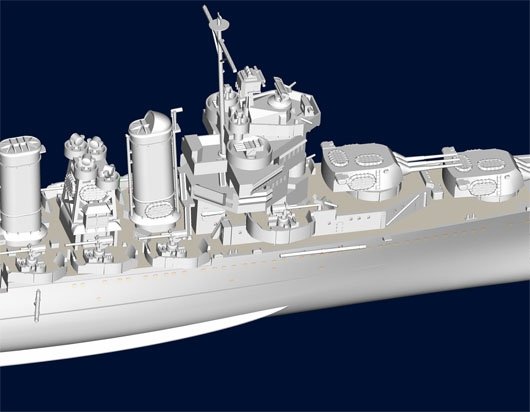 Trumpeter 05743 USS Astoria CA-34 1942 1/700 – zdjęcie 6