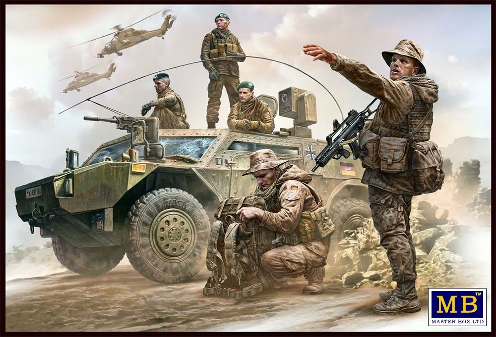 Master Box 35195 Soldat allemand de la Bundeswehr, époque actuelle, échelle 1/35