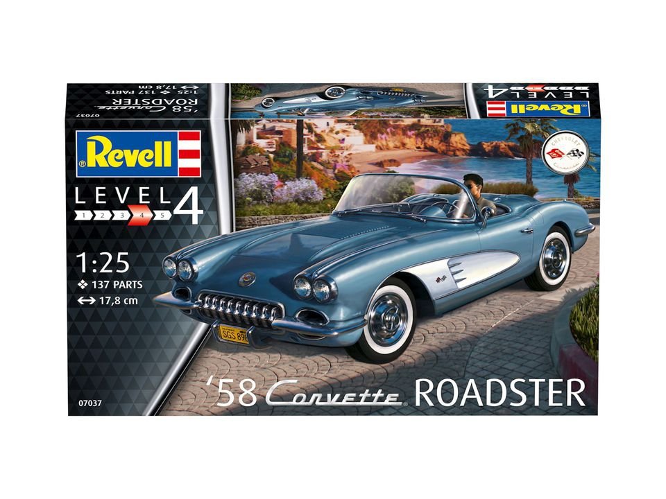 Revell 67037 58 Corvette Roadster Model Set 1/25 – zdjęcie 3