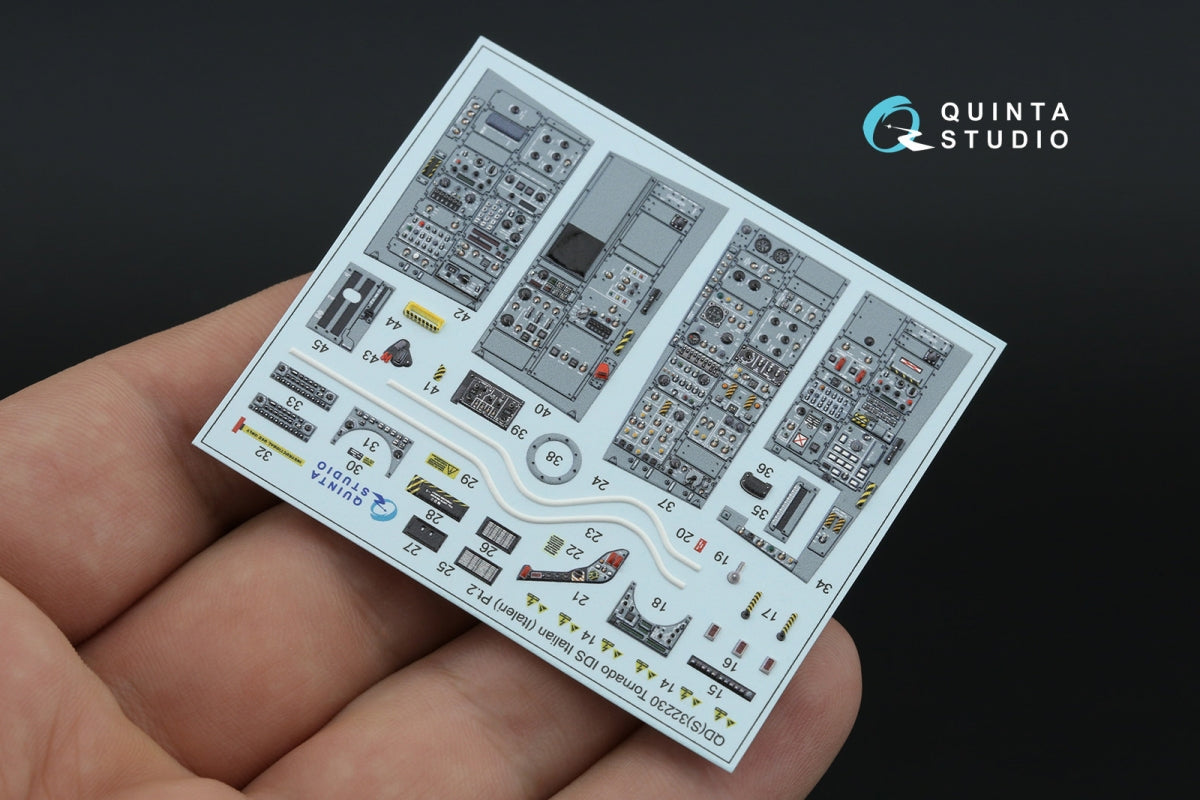 Quinta Studio QD+32230 Tornado IDS Italian 3D-Printed &amp;amp; coloured Interior on decal paper (Italeri) (with 3D-printed resin parts) 1/32 – zdjęcie 8
