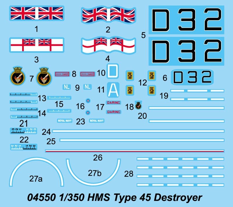 Trumpeter 04550 HMS Type 45 Destroyer 1/350 – image 4