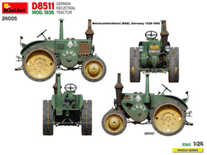 MiniArt 24005 GERMAN INDUSTRIAL TRACTOR D8511 MOD. 1936 1/24 – zdjęcie 6