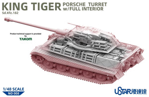 Suyata NO-008 King Tiger Porsche Turret With Full Interior 1/48 – image 5