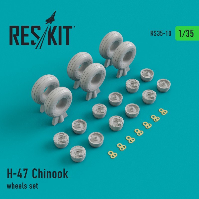 RESKIT RS35-0010 H-47 Chinook wheels set 1/35