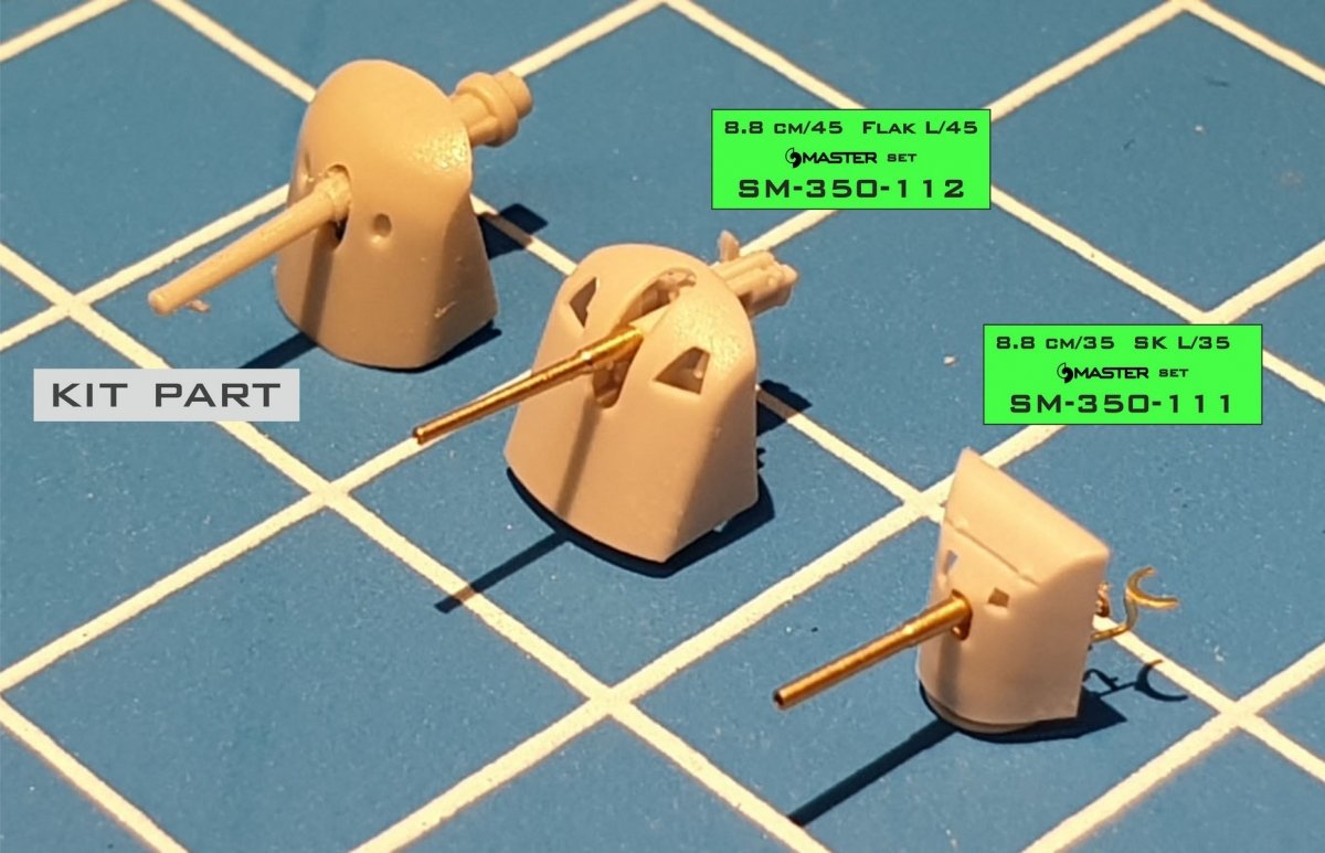Master SM-350-112 German 8.8cm/45 (3.46in) Flak L/45 1/350 – image 6