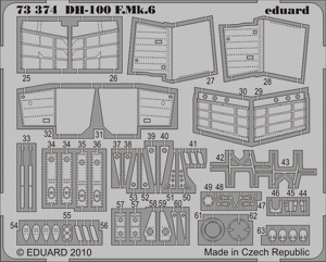 Eduard 73374 DH-100 F. Mk.6 1/72 AMODEL – image 2
