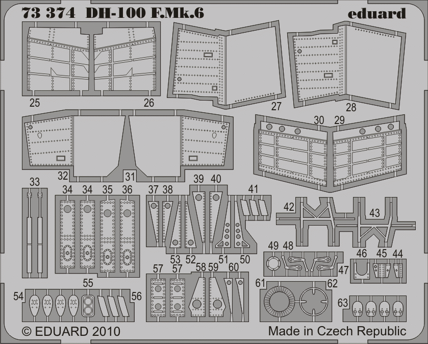 Eduard 73374 DH-100 F. Mk.6 1/72 AMODEL – image 2