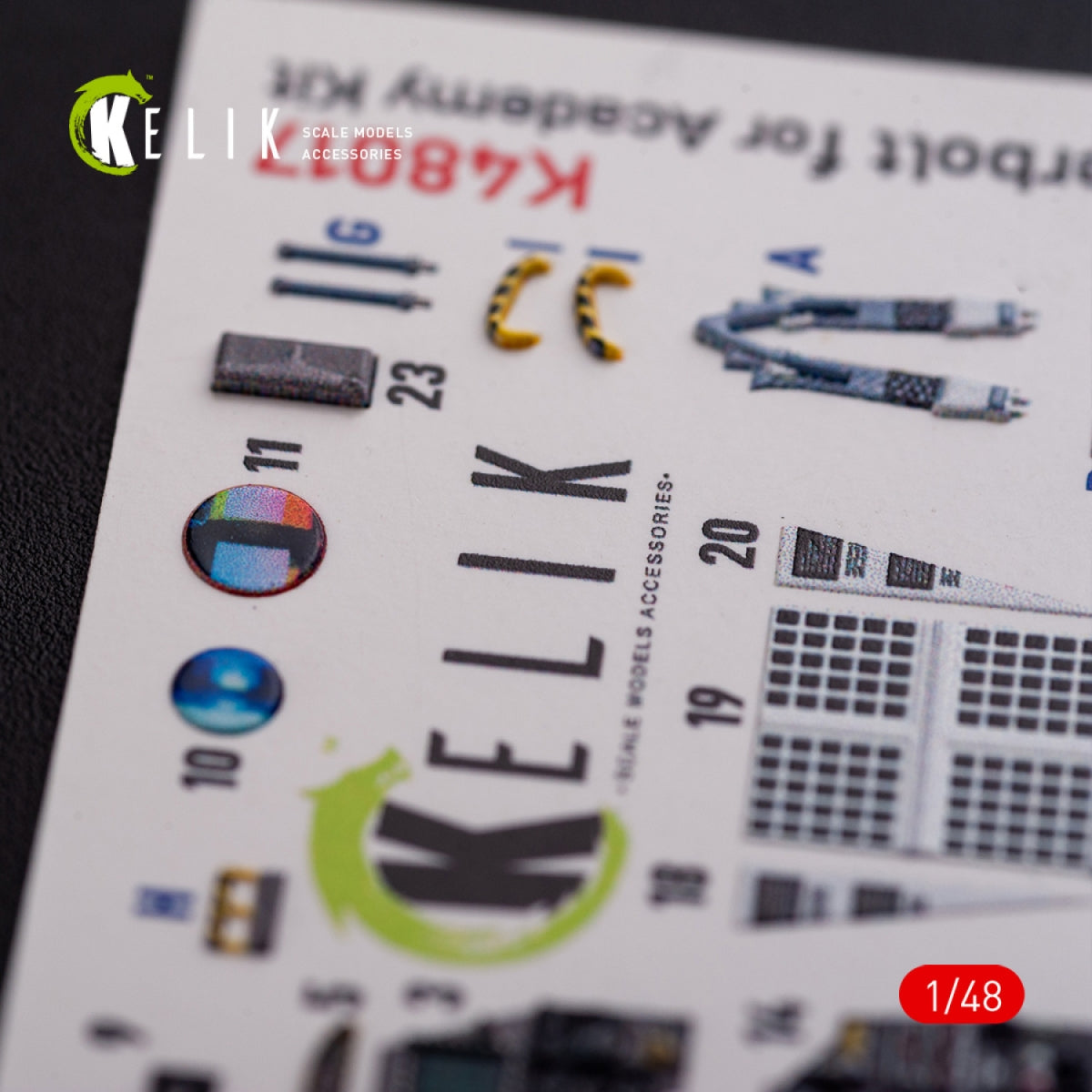 KELIK K48017 A-10C &amp;quot;Thunderbolt &amp;quot; interior 3D decals for Academy kit 1/48 – zdjęcie 8