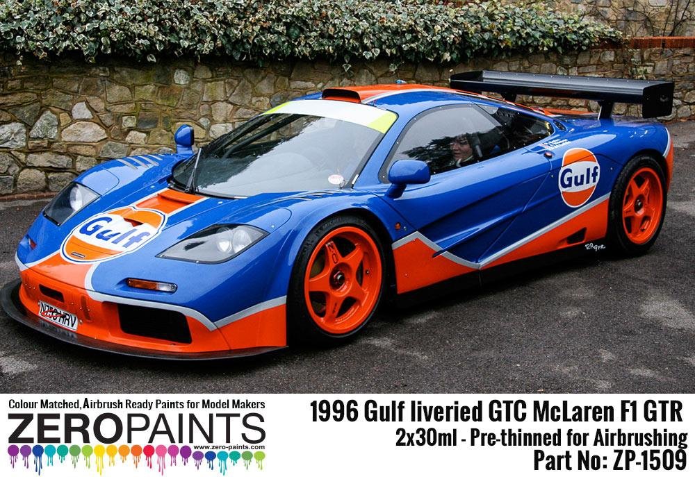 Zero Paints ZP-1509 - 1996 Gulf liveried GTC McLaren F1 GTR Paint Set 2x30ml – image 4