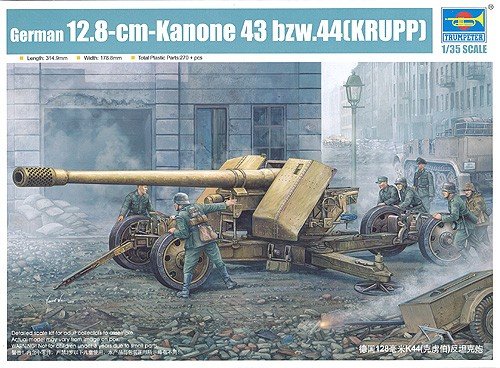 Trumpeter 02317 Canon allemand Pak44 (KRUPP) de 128 mm (1/35)