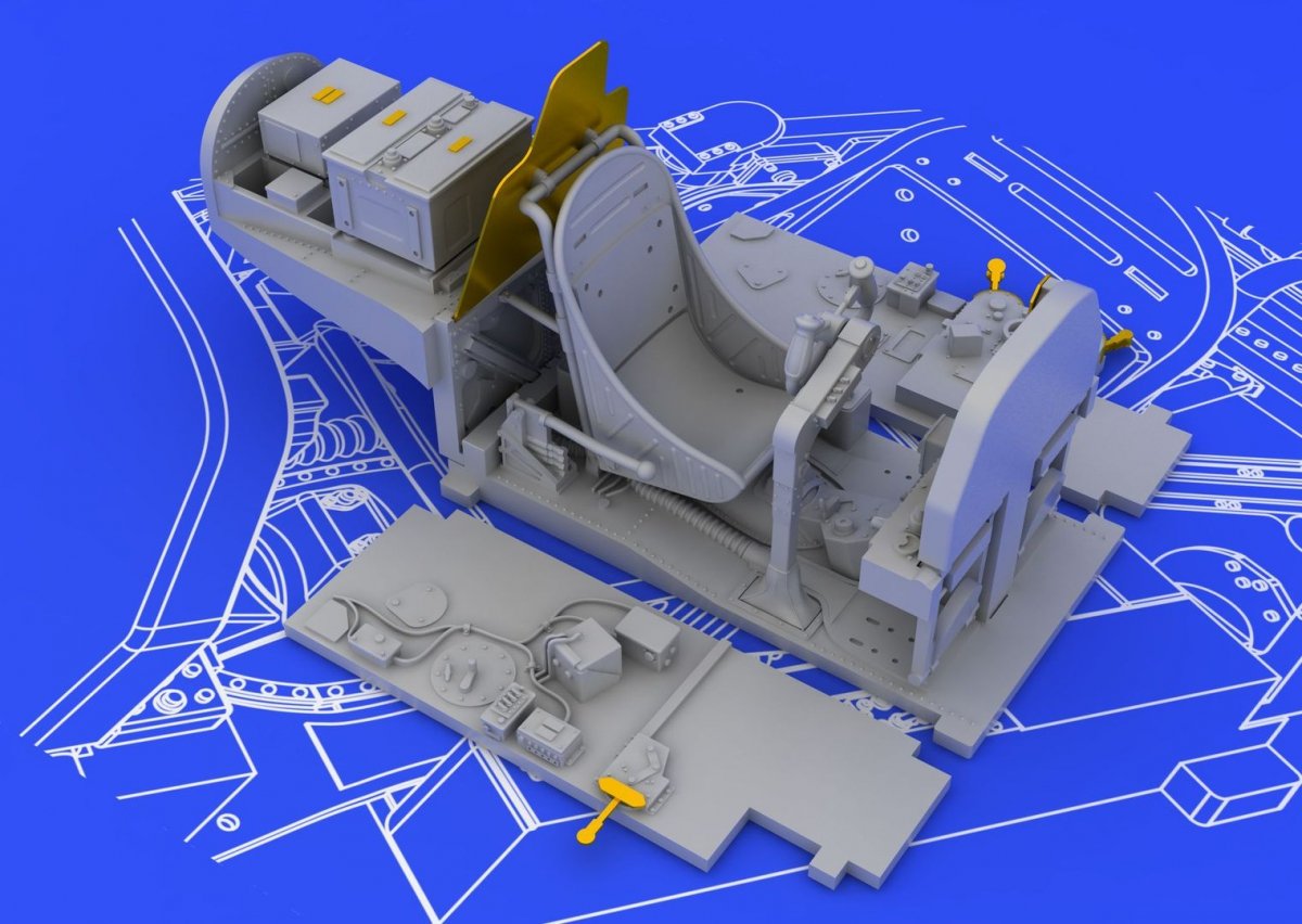 Eduard 648259 P-38J cockpit ACADEMY 1/48 – zdjęcie 2