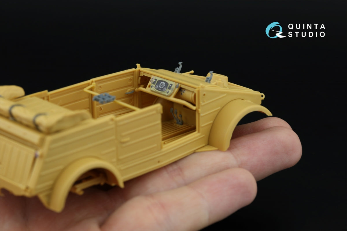 Quinta Studio QD+35143 Kubelwagen Type 82 3D-Printed &amp;amp; coloured Interior on decal paper (Hero) (with 3D-printed resin parts)1/35 – zdjęcie 10