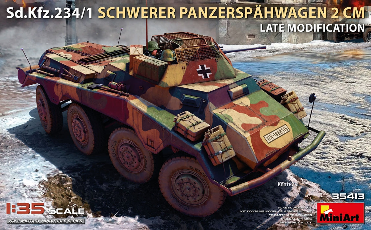MiniArt 35413 Sd.Kfz.234/1 Schwerer Panzerspähwagen (2 cm). Late Mod 1/35