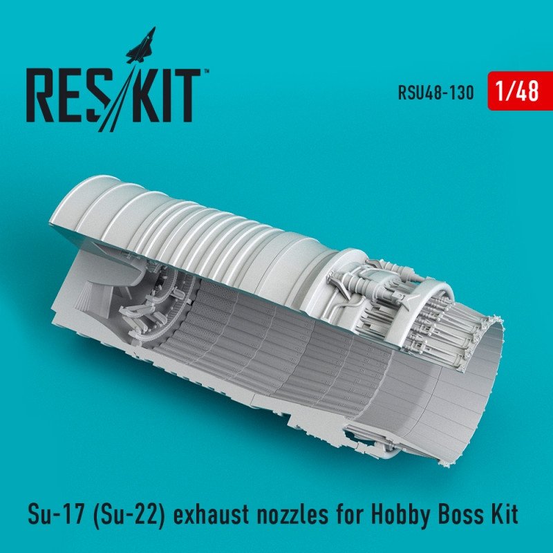 RESKIT RSU48-0130 Tuyères d'échappement Su-17 (Su-22) pour maquette Hobby Boss au 1/48