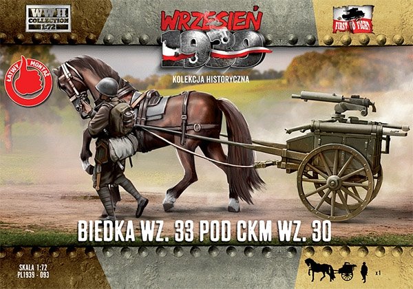 First to Fight First To Fight PL093 Biedka wz.33 pod ckm wz.30 1/72 – zdjęcie 2