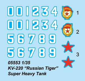 Trumpeter 05553 KV-220 Russian Tiger Super Heavy Tank 1/35 – image 3