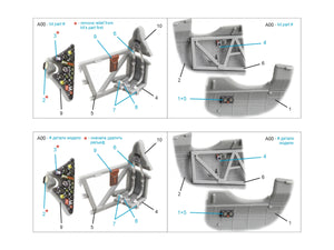 Quinta Studio QD72055 PZL P.11С 3D-Printed &amp;amp; coloured Interior on decal paper (Arma Hobby) 1/72 – Bild 10