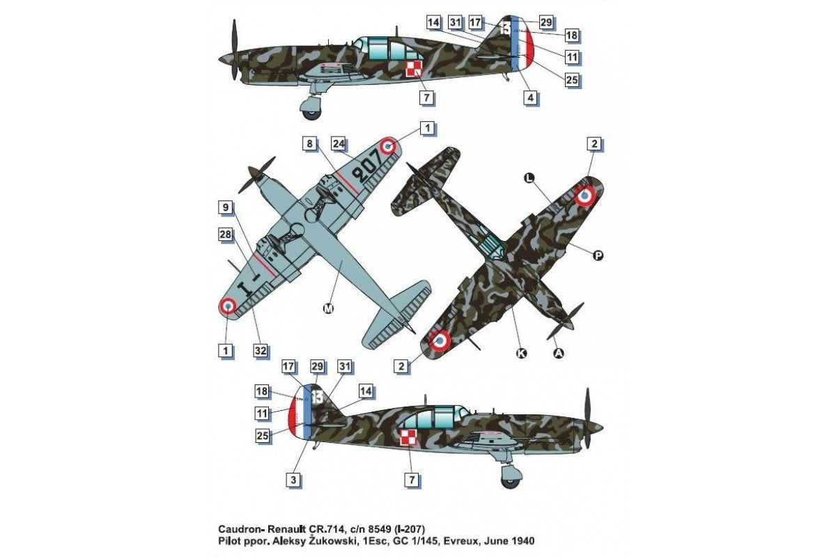 Dora Wings 48047 Caudron -Renault CR.714C.1 (early) 1/48 – image 4