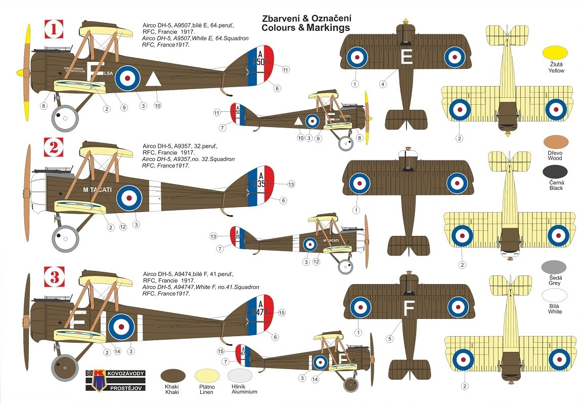 Kovozavody Prostejov KPM0254 Airco DH-5 “RFC” 1/72 – image 2