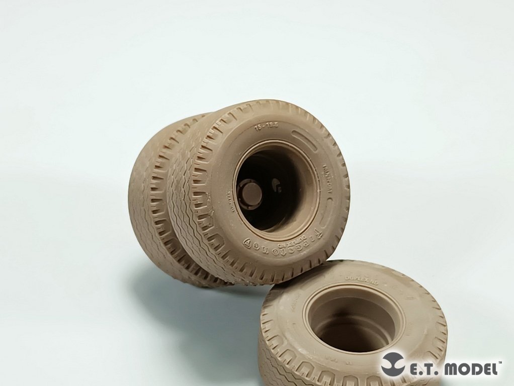 E.T. Model P35-119 US M747 Heavy Equipment Semi-Trailer Sagged wheels For Meng Kit 1/35 – zdjęcie 8