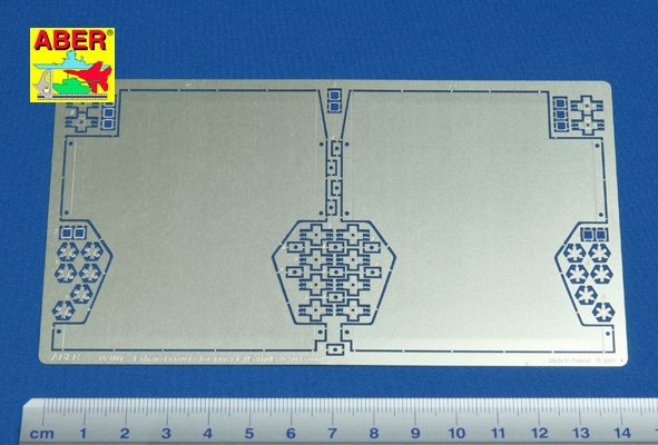 Aber 16007 Exhaust covers for Tiger I, Ausf.E - Early/Late version 1/16 – zdjęcie 2