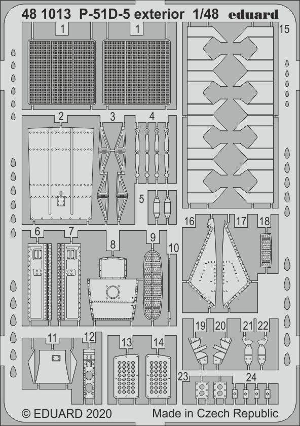 Eduard 481013 P-51D-5 extérieur pour AIRFIX 1/48